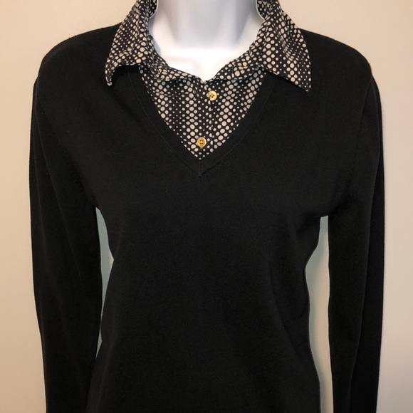 women's sweater with built in collar